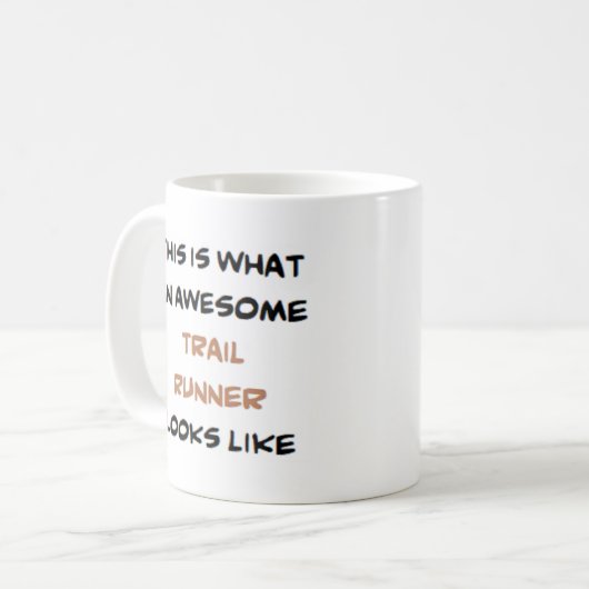 Trail Runner Kaffeetasse (Vorderseite Links)