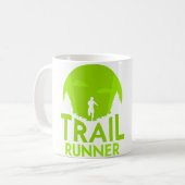 Trail Runner Lauf Trails Kaffeetasse (Vorderseite Links)