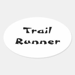 Trail Runner Oval Aufkleber
