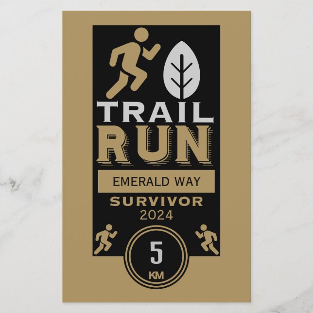 Trail Runner Rennen Wettbewerb (Vorderseite)
