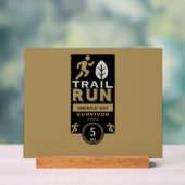 Trail Runner Rennen Wettbewerb Acrylschild (Neutral)