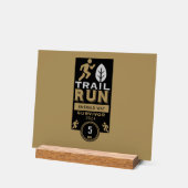 Trail Runner Rennen Wettbewerb Acrylschild (Winkel)