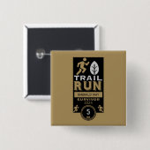 Trail Runner Rennen Wettbewerb Button (Vorne & Hinten)