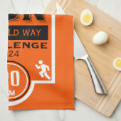 Trail Runner Rennen Wettbewerb Geschirrtuch (Viertel Falte)