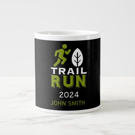 Trail Runner Rennen Wettbewerb Jumbo-Tasse (Vorderseite)