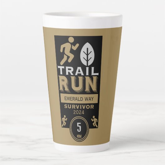 Trail Runner Rennen Wettbewerb Milchtasse (Vorderseite)