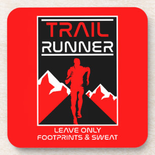 Trail Runner Sport in der Natur Getränkeuntersetzer