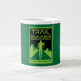 Trail Runner Sport in der Natur Jumbo-Tasse