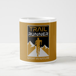 Trail Runner Sport in der Natur Jumbo-Tasse