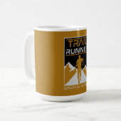 Trail Runner Sport in der Natur Kaffeetasse (Vorderseite Links)