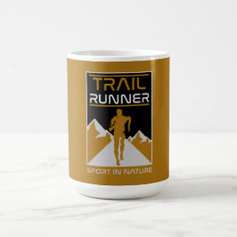 Trail Runner Sport in der Natur Kaffeetasse
