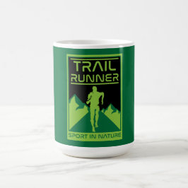 Trail Runner Sport in der Natur Kaffeetasse