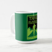Trail Runner Sport in der Natur Kaffeetasse (Vorderseite Links)