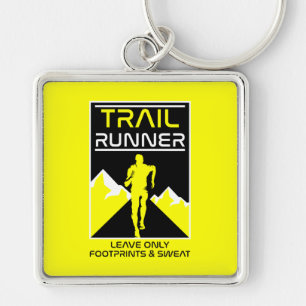 Trail Runner Sport in der Natur Schlüsselanhänger