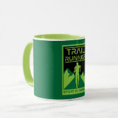 Trail Runner Sport in der Natur Tasse (Vorderseite Links)