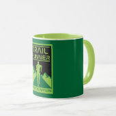Trail Runner Sport in der Natur Tasse (VorderseiteRechts)