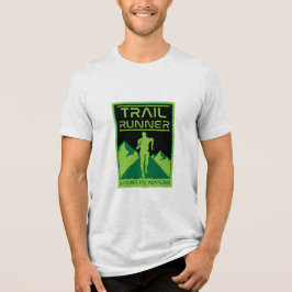 Trail Runner Sport in der Natur Tri-Blend Shirt
