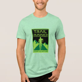 Trail Runner Sport in der Natur Tri-Blend Shirt