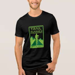 Trail Runner Sport in der Natur Tri-Blend Shirt