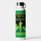 Trail Runner Sport in der Natur Trinkflasche (Rückseite)