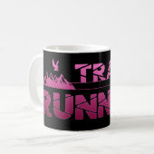 Trail Running Adler Berge Wald Schuhe Profil pink Kaffeetasse (Vorderseite Links)