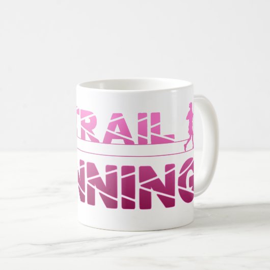 Trail Running Adler Berge Wald Schuhe Profil pink Kaffeetasse (VorderseiteRechts)