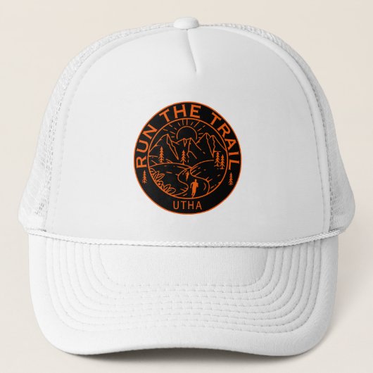 Trail Running America Truckerkappe (Vorderseite)