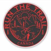 Trail Running Canada Aufkleber (Vorderseite)