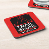Trail Running Canada Getränkeuntersetzer (Linke Seite)