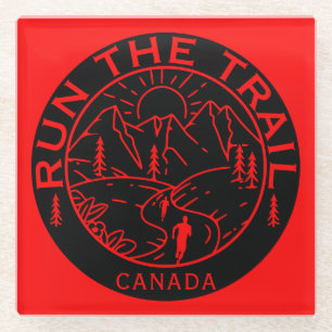 Trail Running Canada Glasuntersetzer
