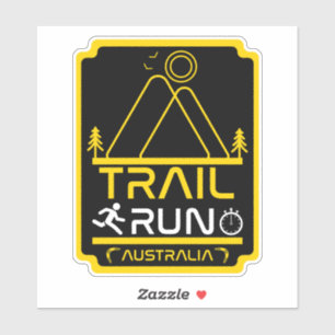 Trail Running Clubs und Wettbewerbe Aufkleber