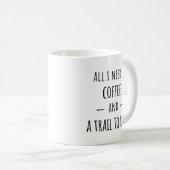 Trail Running Geschenk Idee Kaffee Tasse (VorderseiteRechts)
