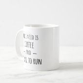 Trail Running Geschenk Idee Kaffee Tasse (Vorderseite Links)