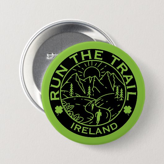 Trail Running Irland Button (Vorne & Hinten)