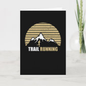 Trail Running Mountains Karte (Vorderseite)