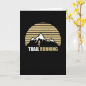 Trail Running Mountains Karte (Gelbe Blume)