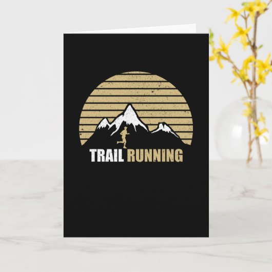 Trail Running Mountains Karte (Gelbe Blume)