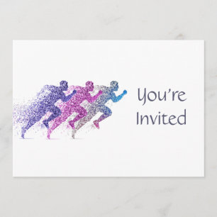 Trail Running Rennen Runner Geburtstag Einladung