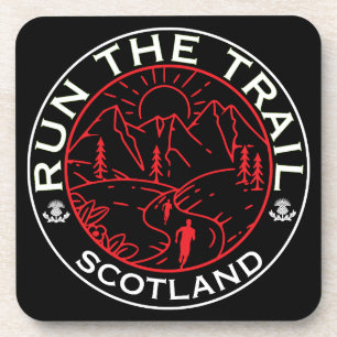 Trail Running Scotland Getränkeuntersetzer