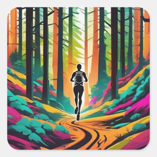 Trail Running Sticker (Vorderseite)