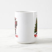 Trail Santa Decorates Tree Kaffeetasse (Mittel)