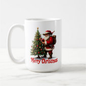Trail Santa Decorates Tree Kaffeetasse (Links)