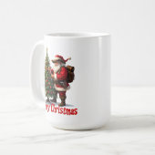 Trail Santa schmückt Baum Kaffeetasse (Vorderseite Links)