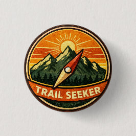 Trail Seeker Badge | Adventure Outdoor Award Button