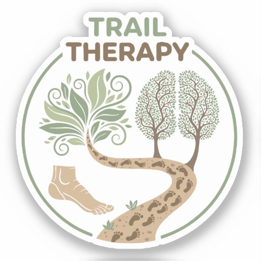 Trail Therapy Aufkleber (Vorderseite)