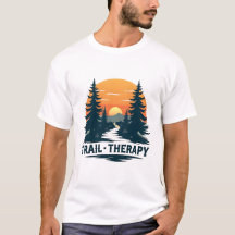 Trail Therapy Wandern T - Shirt - Abenteuer im Fre