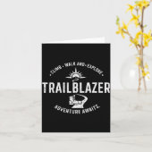 Trailblazer Adventure Awaits Hiking Climb Explore  Karte (Gelbe Blume)