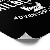 Trailblazer Adventure Awaits Hiking Climb Explore Poster (Ecke)