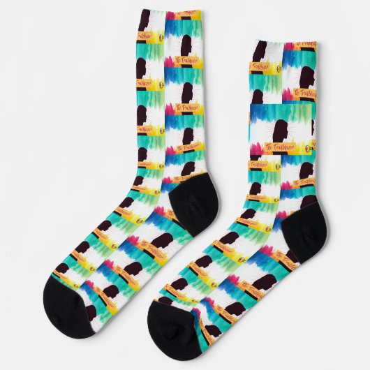 Trailblazer Archetype Pattern Socken – Rebel Tribe (Linkes Detail)