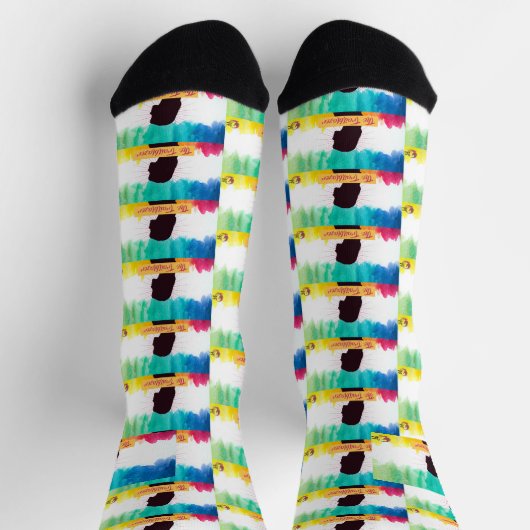Trailblazer Archetype Pattern Socken – Rebel Tribe (Oben)
